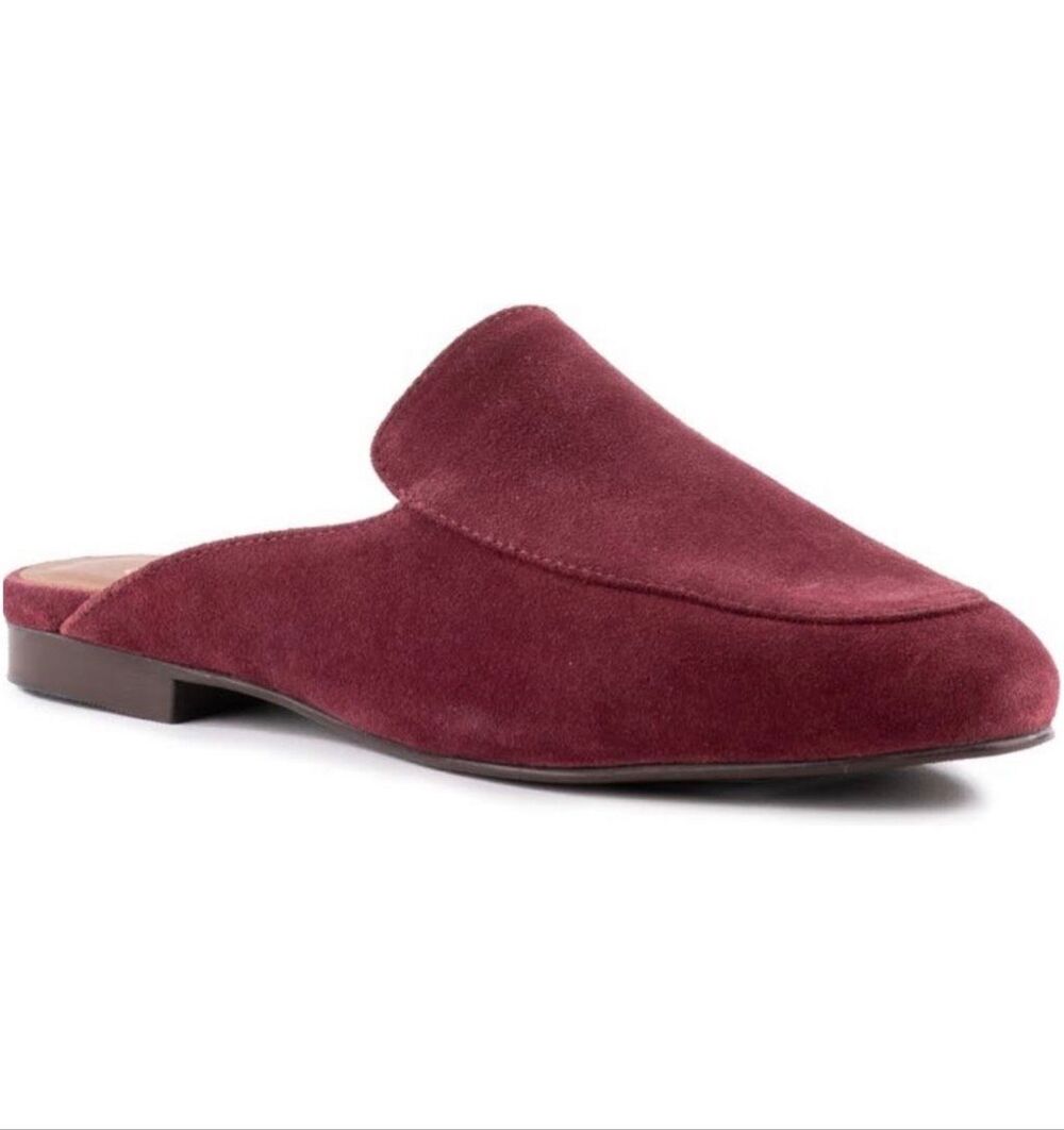 Seychelles Maroon Leather Slide On Mules Size Womens 7 New